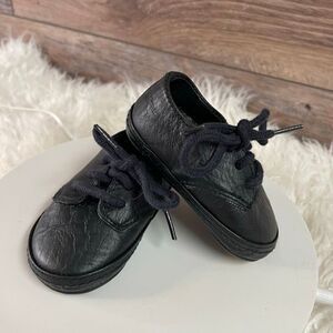 Nordstrom Baby Genuine Leather Oxford Shoes Black – Infant Size 1